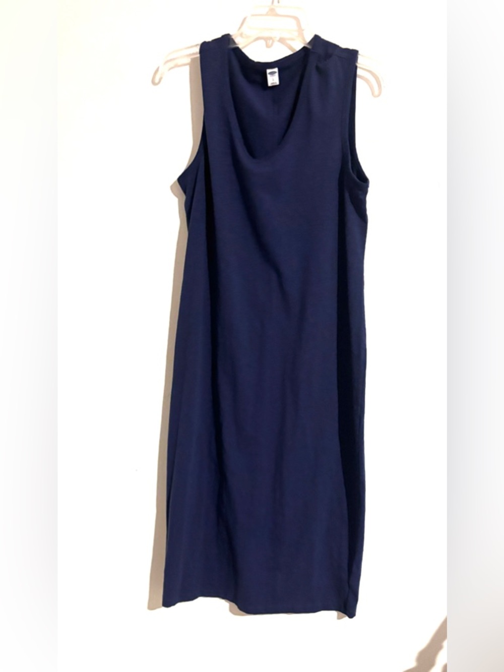 Old Navy Size L Navy Sleeveless Midi Shift Comfy Dress